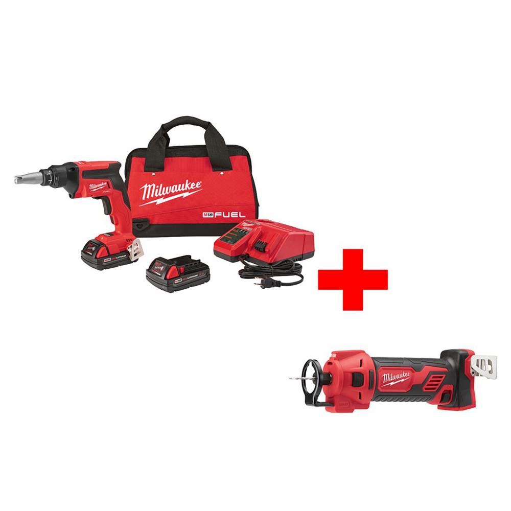 Milwaukee M18 FUEL 18Volt LithiumIon Brushless Cordless Drywall Screw