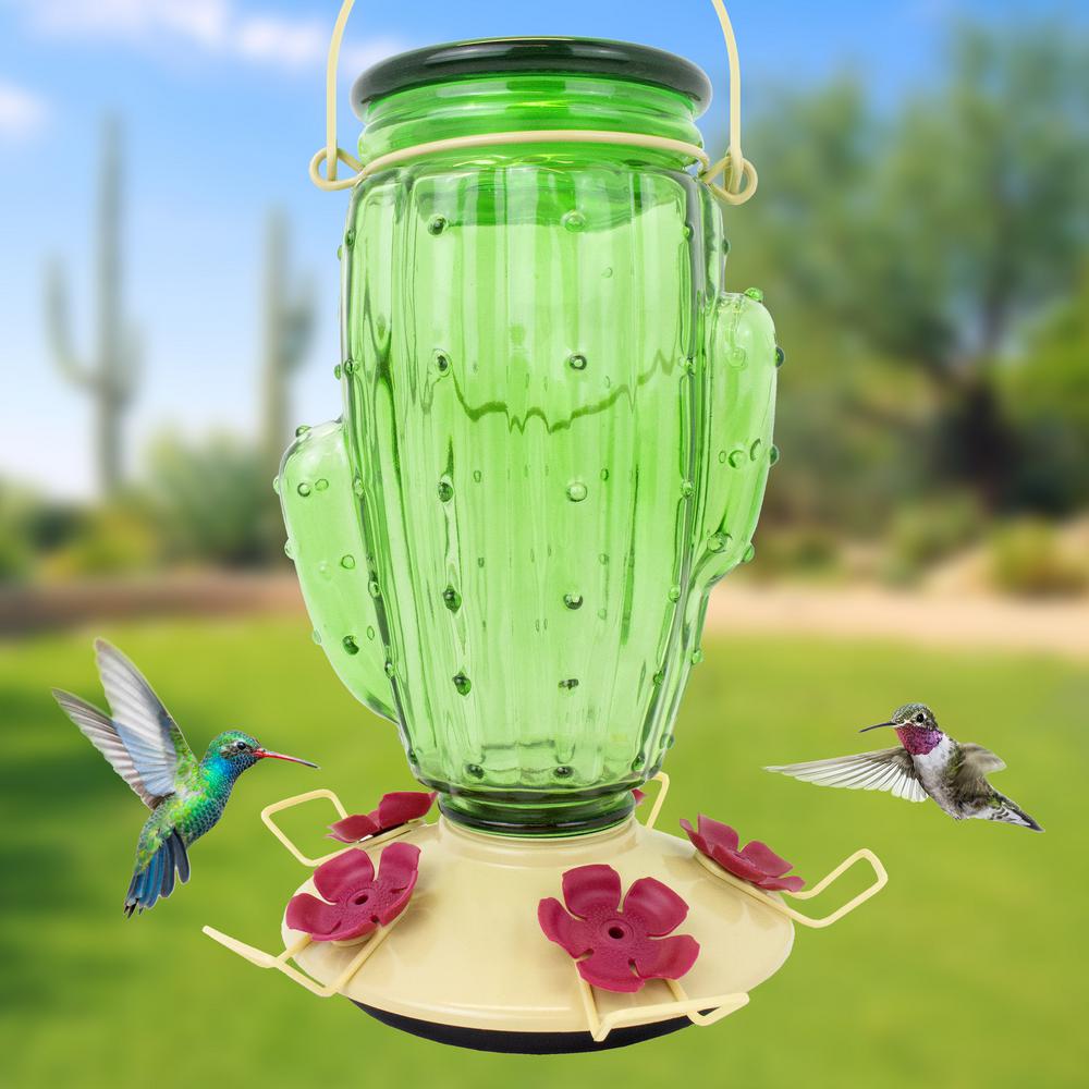 32 oz Perky-Pet Cactus Top-Fill Hummingbird Feeder