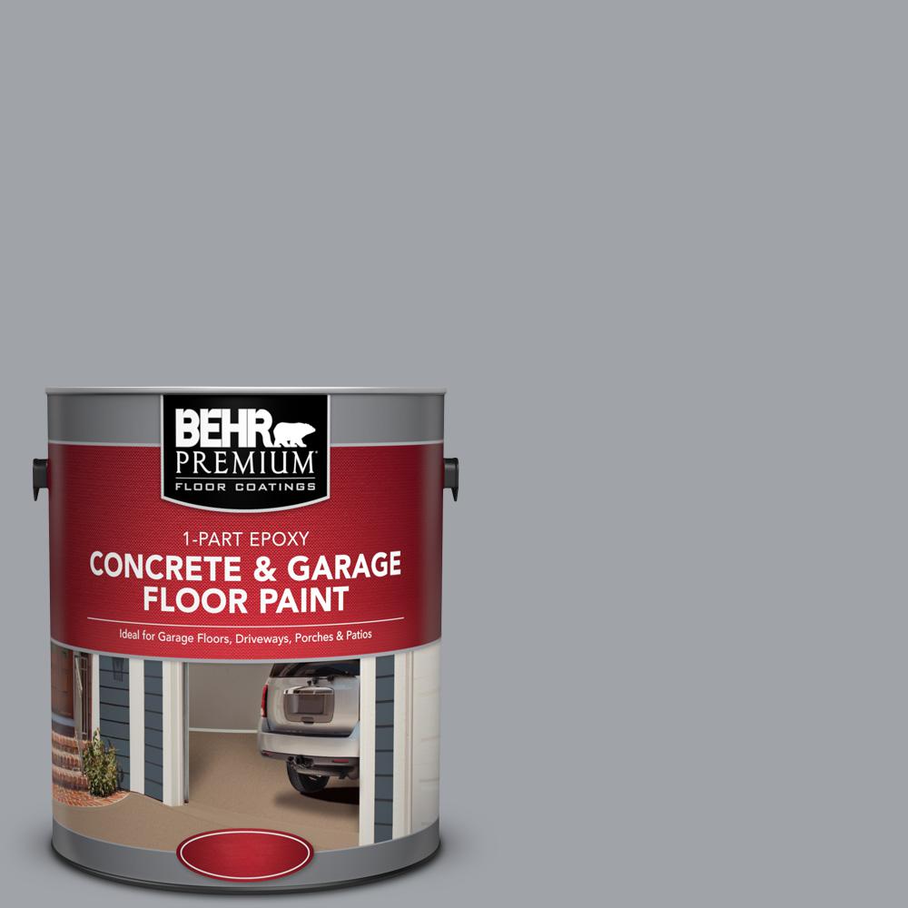 BEHR Premium 1 gal. N5304 Power Gray 1Part Epoxy Concrete and Garage Floor Paint90001 The