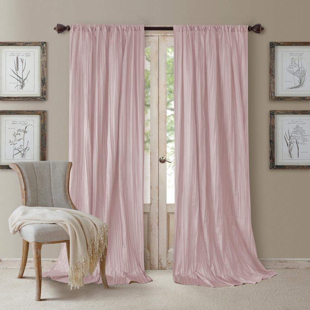 Elrene Athena Faux Silk Window Curtain And Scarf Set 17796blh