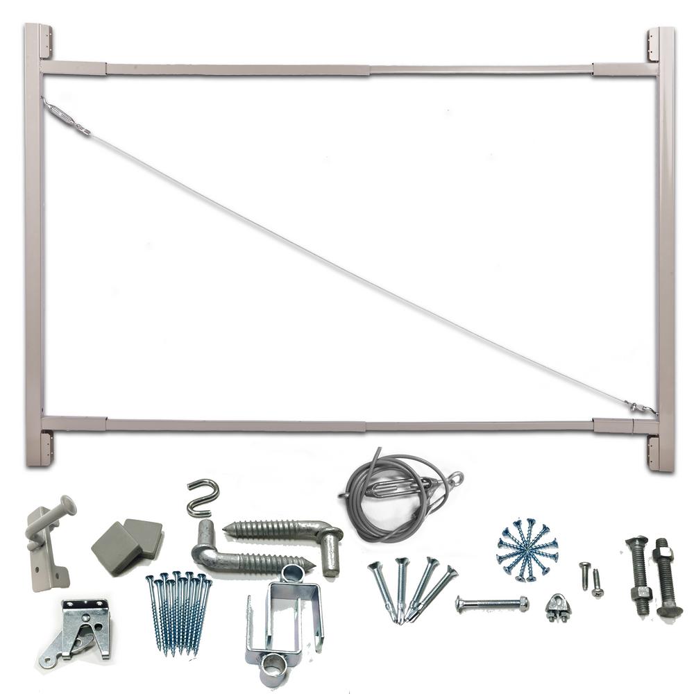 This Adjust A Gate Original Series Gate Opening Steel Gate Frame Kit Is Ideal For Repairing An Old Gate Or Building A New Ga Adjust A Gate Gate Kit Steel Gate