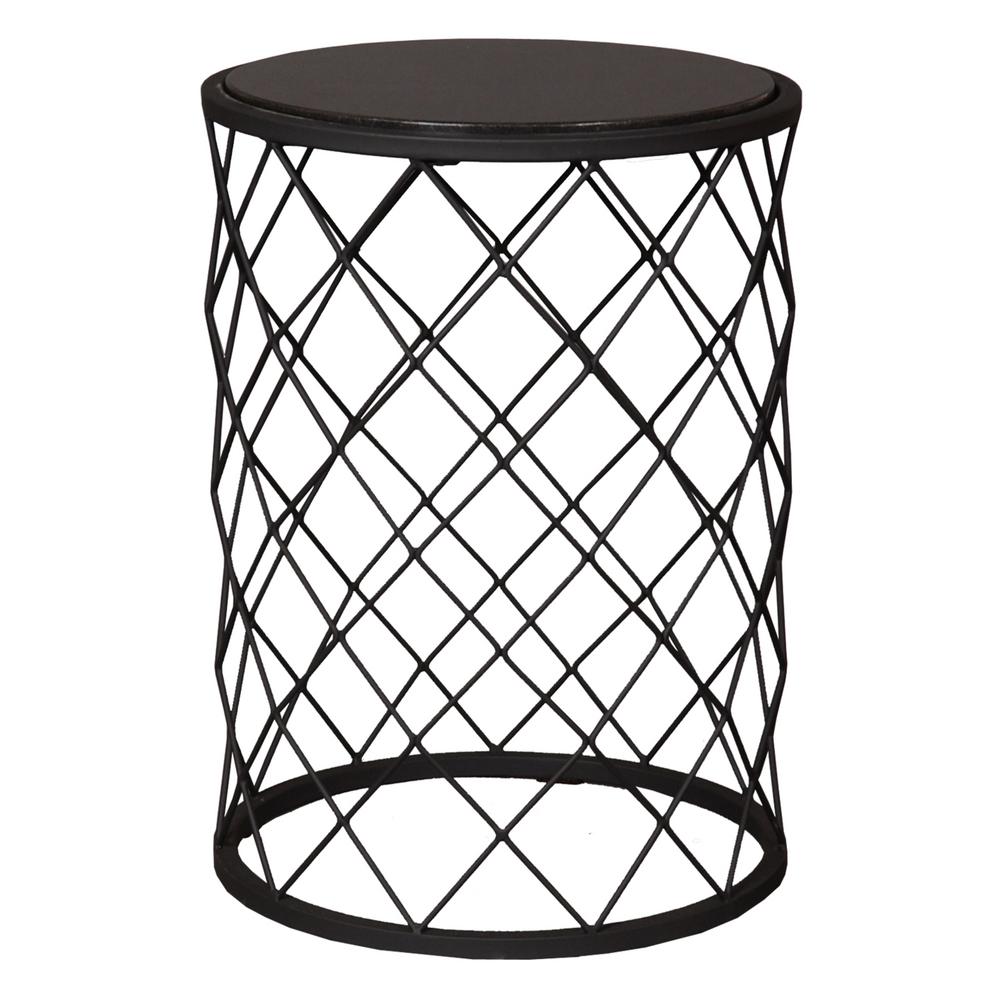 Emissary Net Black Metal Stool Side Table With A Granite Top 2288bk The Home Depot - Patio Side Table Black Metal Emissary Net Black Metal Stool Side Table With A Granite Top 2288bk The Home Depot - Patio Side Table Black Metal