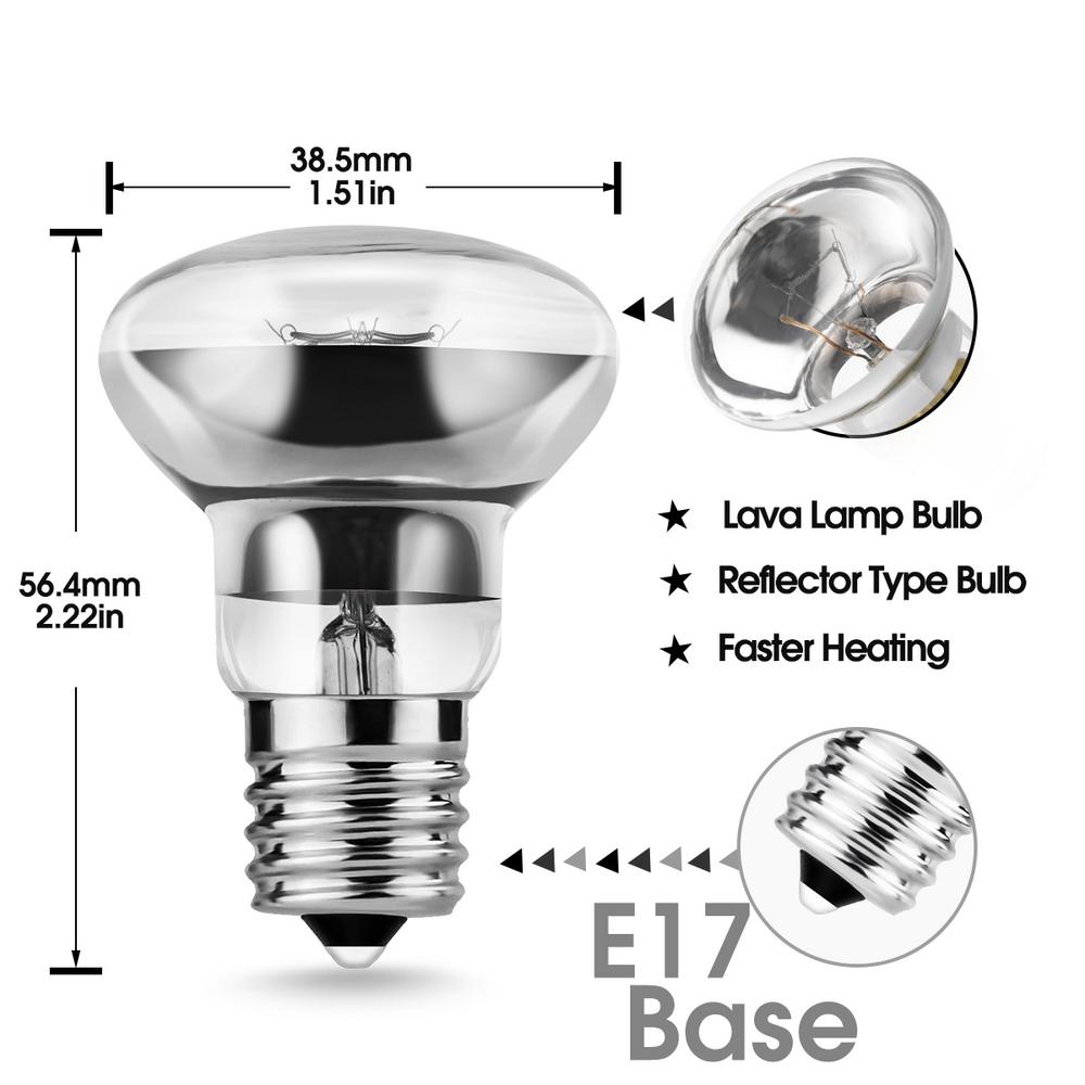 1//2//4//8 Pack Lava Lamp Bulb 30 Watt R39 E14 Replacement Light Bulb Motion Reflector Type Bulbs for Lava Lamps Glitter Lamps
