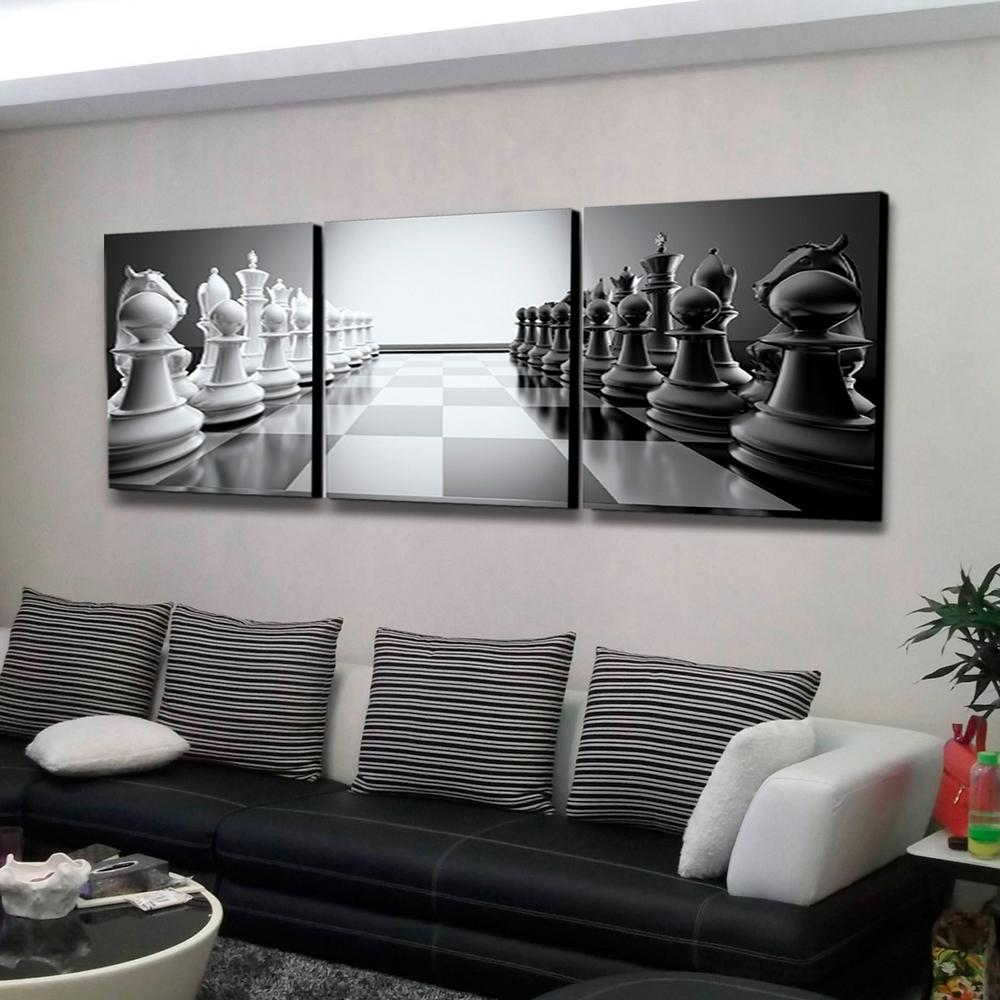 Furinno 24 in x 72 in Chess Printed Wall Art  F948CH60 