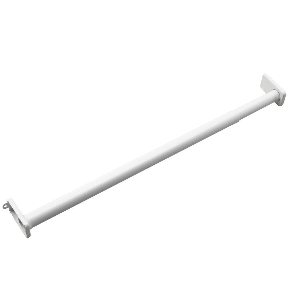 Metal Closet Rods Organizers The Home Depot 30 In To 48 Adjule Closet Rod