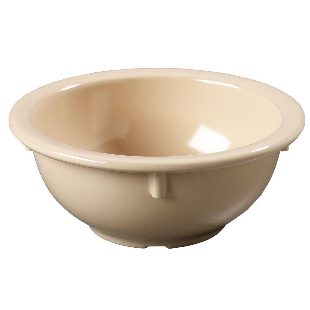 Carlisle 14 oz. Melamine Rimmed Nappy Bowl in Tan (Case of 24)4352225