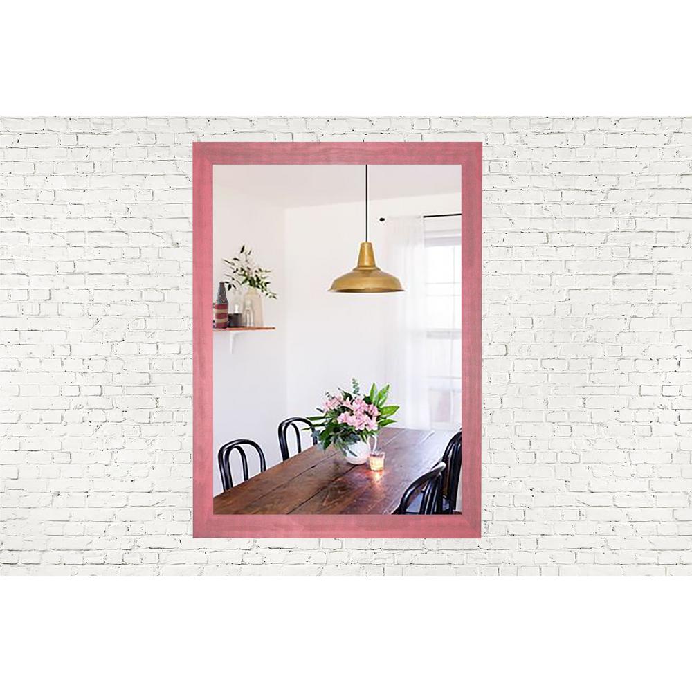 40 In X 36 Vintage Pink Framed Vanity Mirror V096 30 5 34 Vintage Pink Framed Vanity Mirror