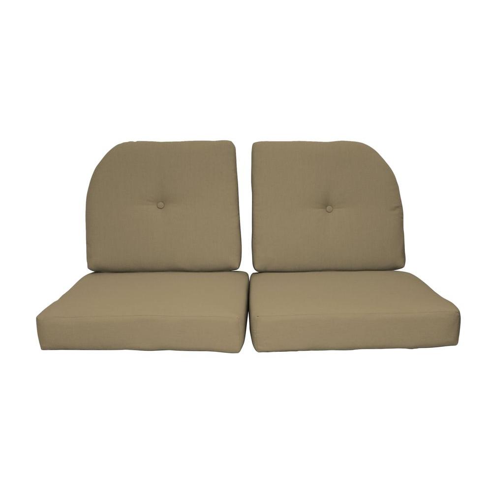 Piece Outdoor Loveseat Cushion Set 