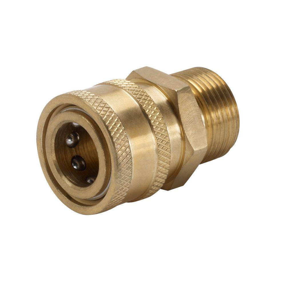 Pressure Washer Quick Release M22//14 Coupling 3//8 Male Probe Connector