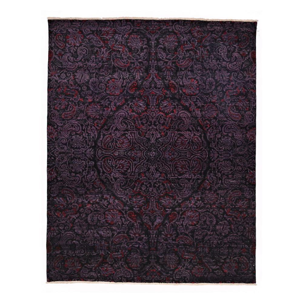 Darya Rugs Suzani Purple 8 ft. x 10 ft. Indoor Area RugM170142 The
