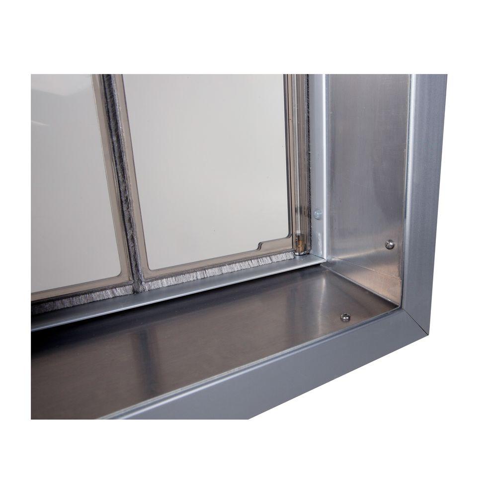 Plexidor Performance Pet Doors 6 5 In X 7 25 In Small Bronze Wall Mount Cat Or Small Dog Door Requires No Replacement Flap