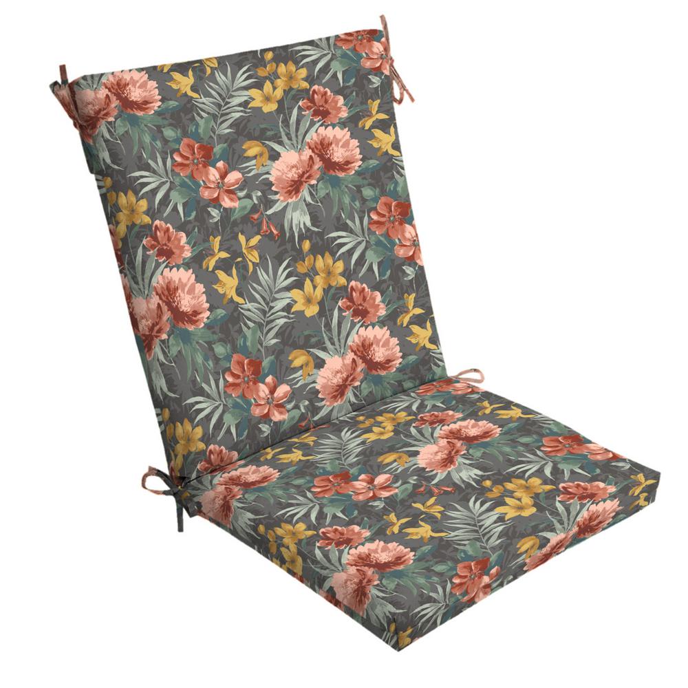 ARDEN SELECTIONS 20 In X 24 In Phoebe Floral Outdoor Chair Cushion   Arden Selections Outdoor Dining Chair Cushions Tk06170b D9z1 64 1000 