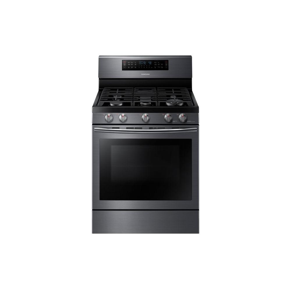 Samsung 30 inch 5.8 cu. ft. Flex Duo Double Oven Gas Range with Self-Cleaning... by Samsung
