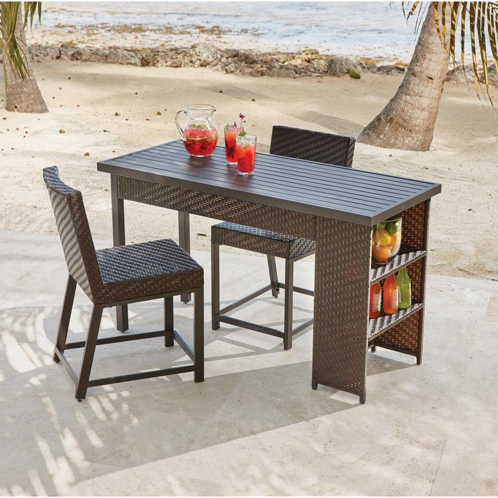 Hampton Bay Rehoboth 3-Piece Wicker Outdoor Balcony Height Dining Set was $599.0 now $389.35 (35.0% off)