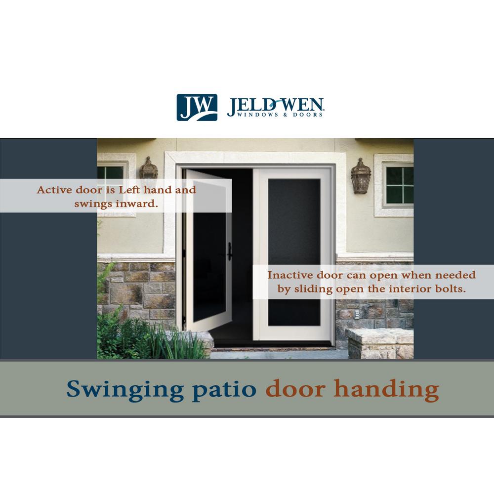 Jeld Wen 60 In X 80 In Primed Steel Left Hand Inswing 10 Lite