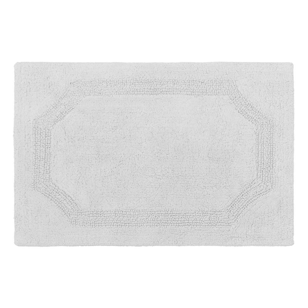 Laura Ashley Reversible Light Gray Cotton 2Piece Bath Mat SetLAYMB005977 The Home Depot