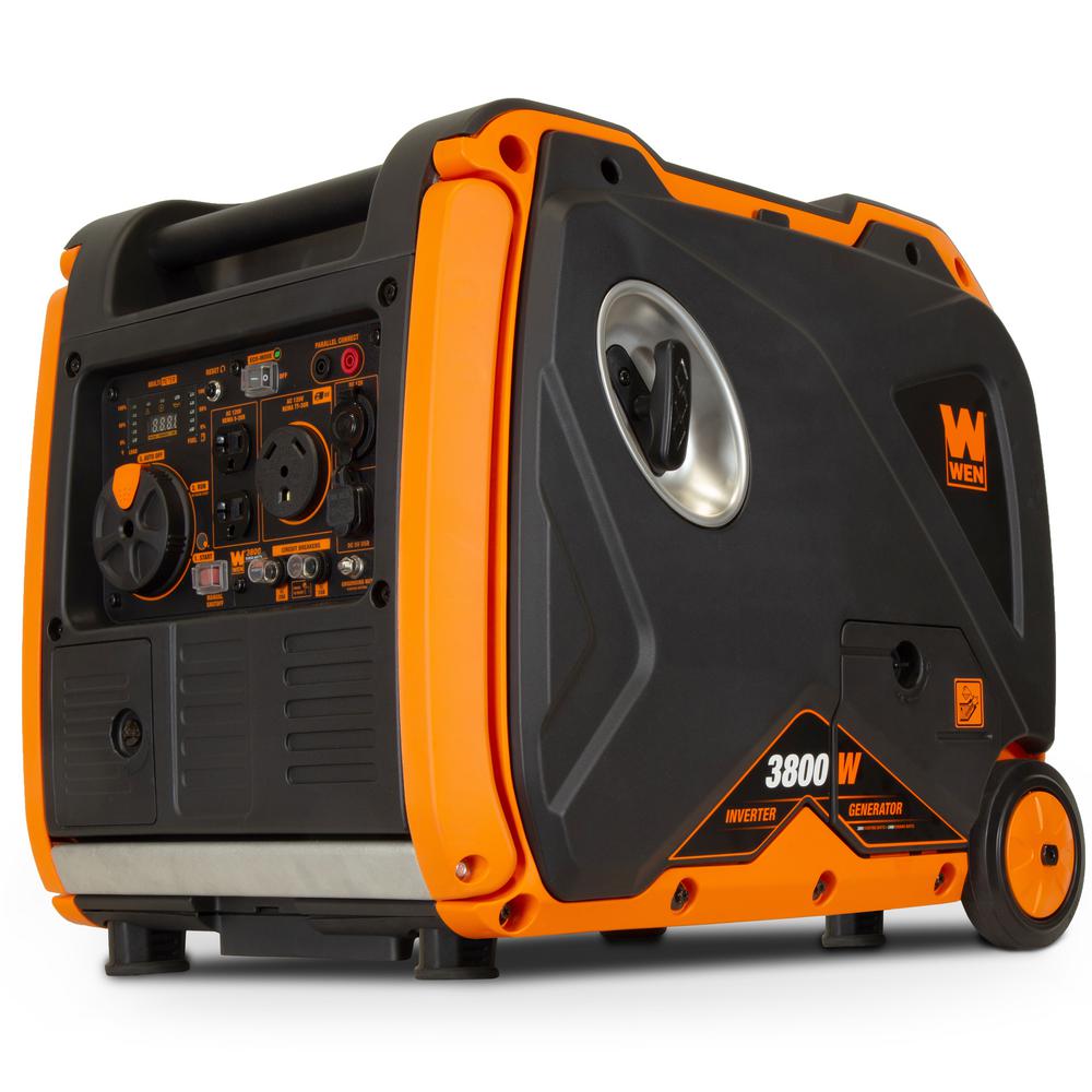 Super Quiet 3800-Watt Gas-Powered RV-Ready Portable Inverter Generator with Fuel Shut-Off and Electric Start