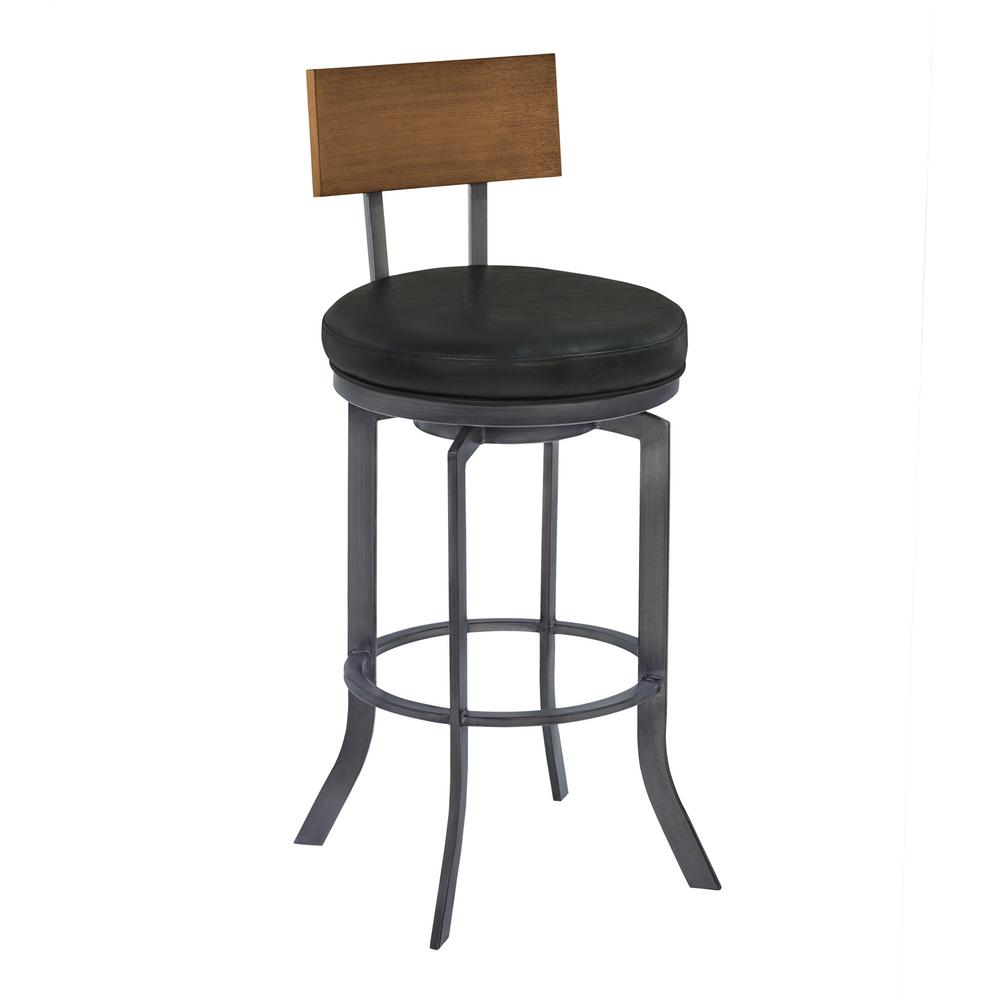 Armen Living Ojai 26 In Black Bar Stool Lcojbavb26 The Home Depot Armen Living Ojai 26 In Black Bar Stool