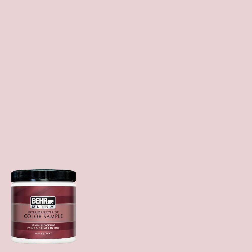 Behr Ultra 8 Oz S130-1 Beloved Pink Matte Interiorexterior Paint And Primer In One Sample Behr Ultra Interior Paint Behr Premium Plus