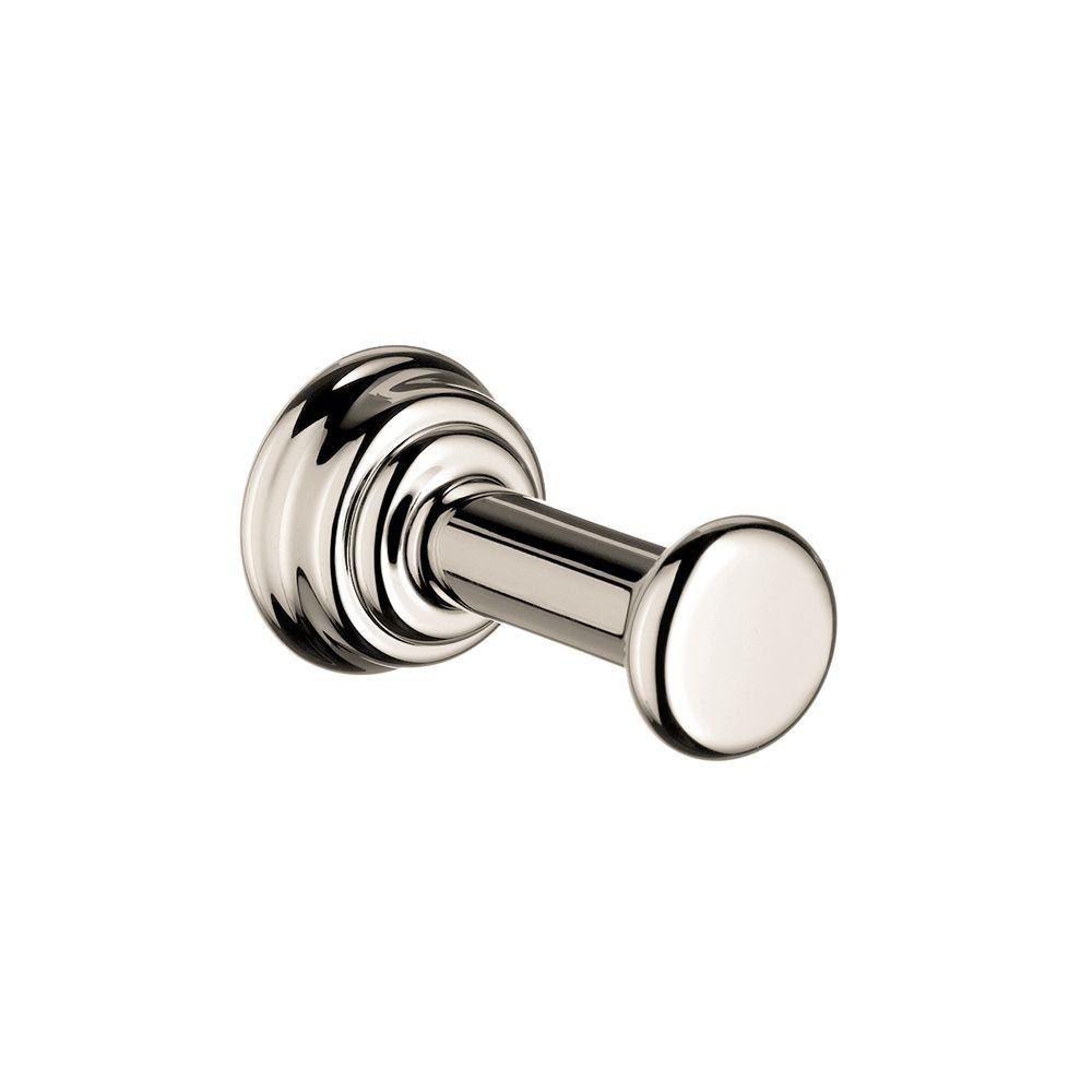 MOEN Eva Single Robe Hook in Brushed Nickel-YB2803BN - The Home Depot