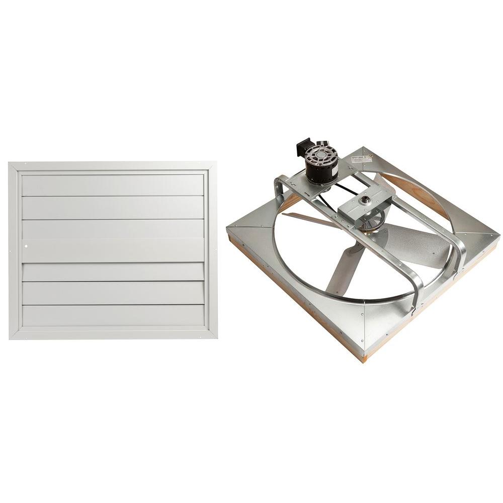 Master Flow 6000 CFM 30 in. Belt Drive Deluxe Whole House Fan with