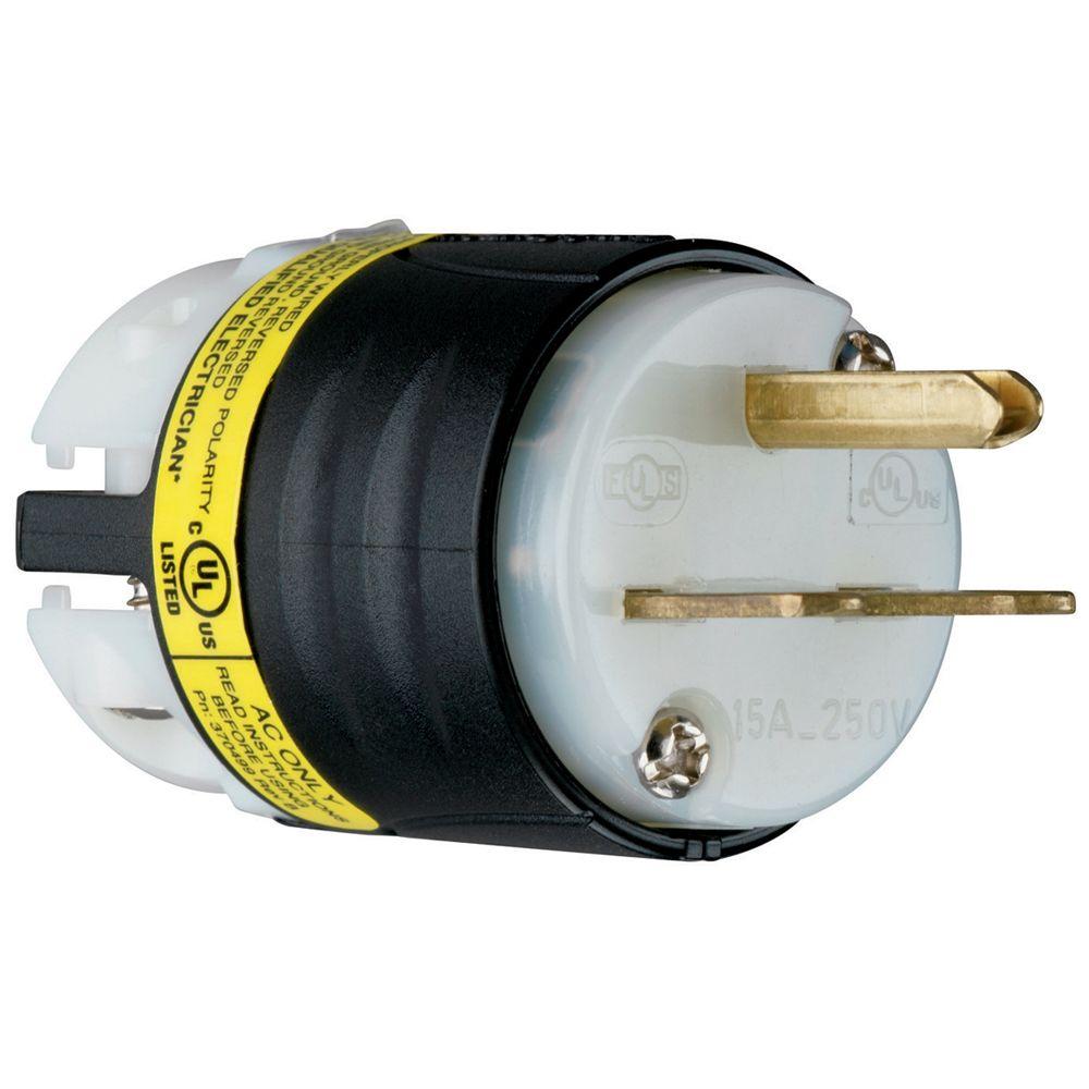 Legrand Pass & Seymour 15 Amp 250Volt Ground Circuit Monitor Plug