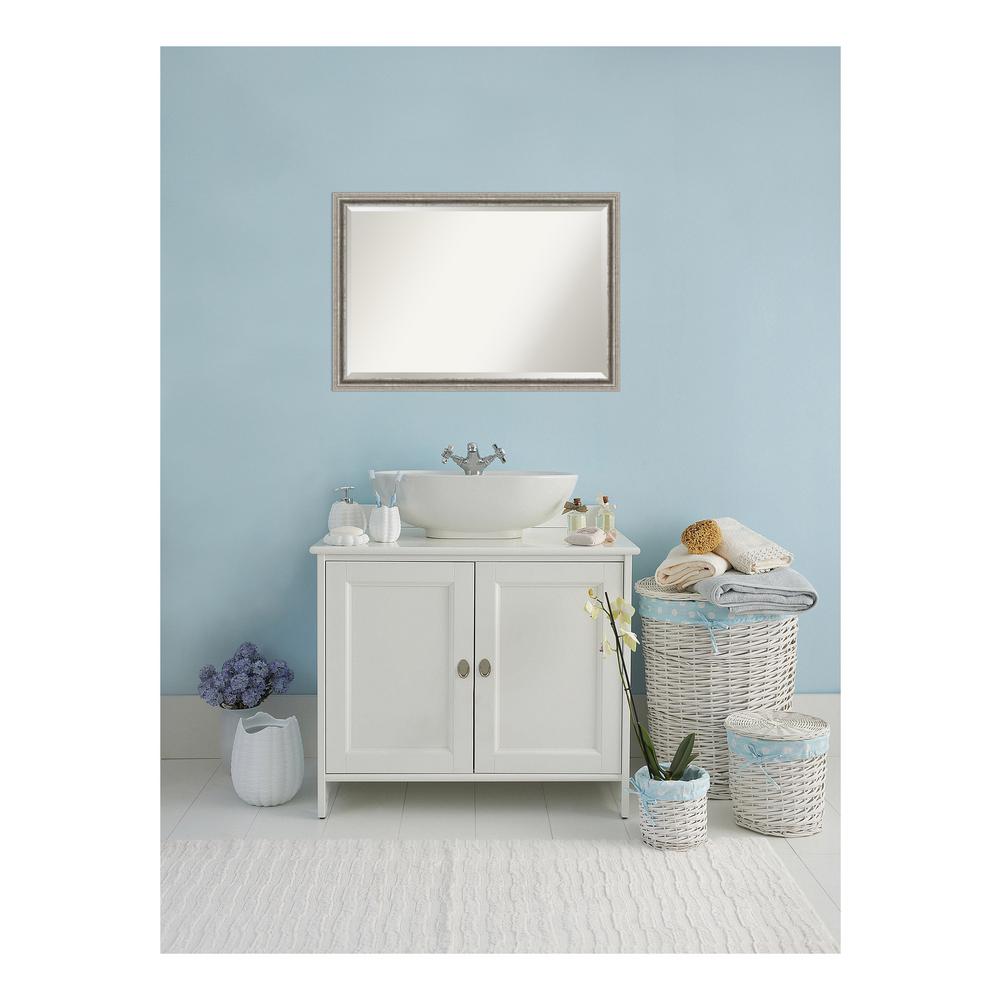 Silver Bathroom Mirrors Bath The Home Depot Bel