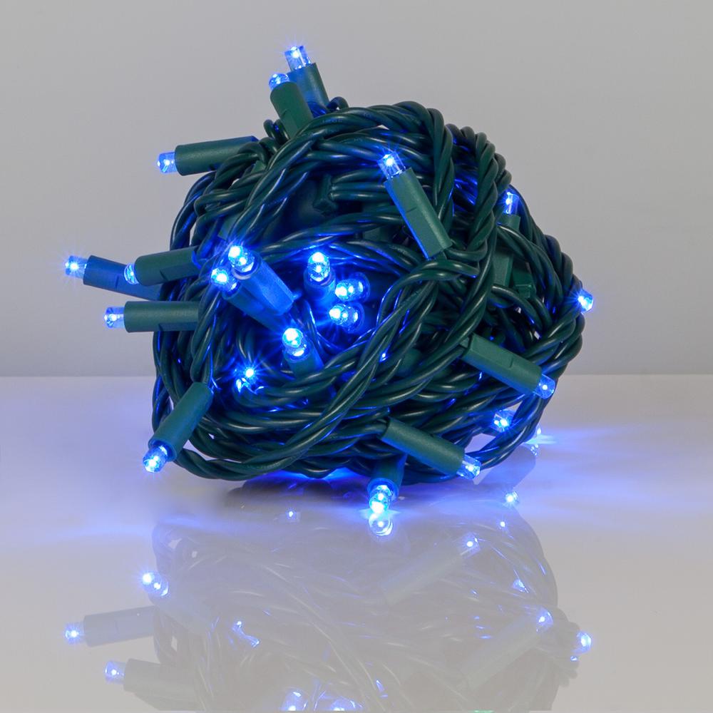 Kringle Traditions 25 Ft 50 Light Blue 5 Mm Led Balled Mini Kringle Traditions 25 Ft 50 Light Blue