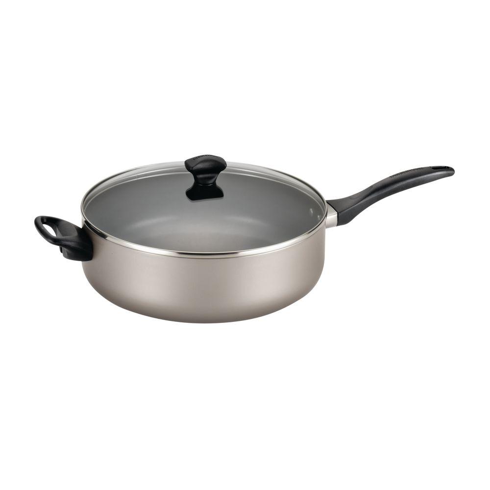 Farberware 6 Qt. Nonstick Aluminum Saute Pan with Lid21909 The Home