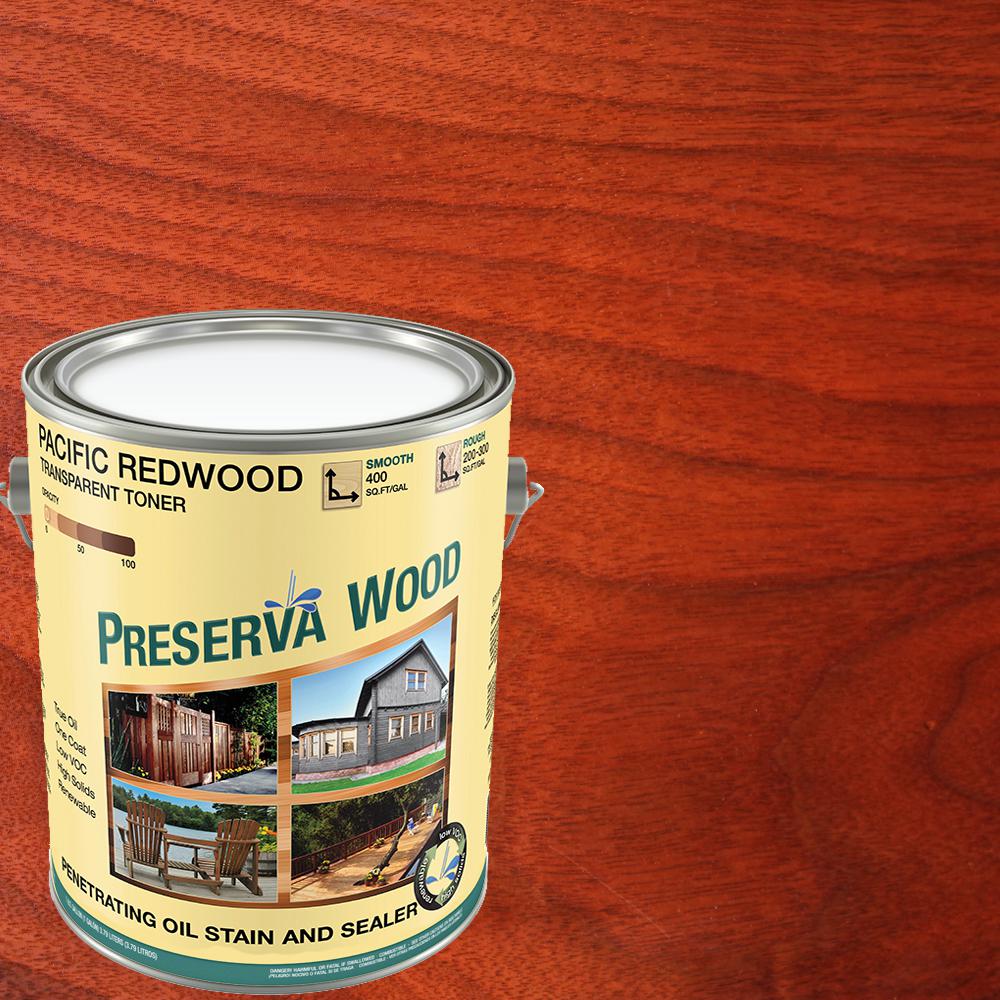 Preserva Wood 1 Gal 100 Voc Oil Based Pacific Redwood Penetrating