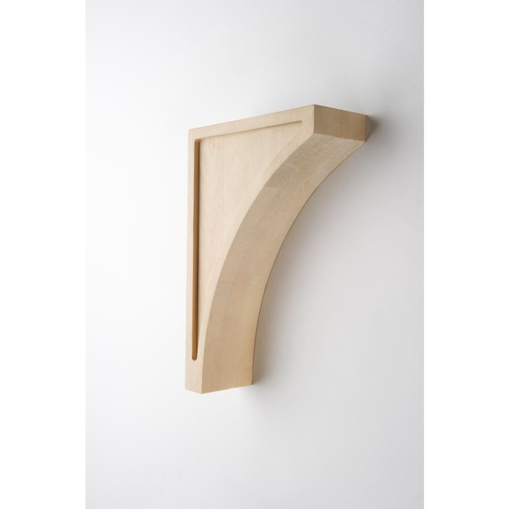 Waddell 8 In X 12 In X 3 In Solid Basswood Artisan Corbel