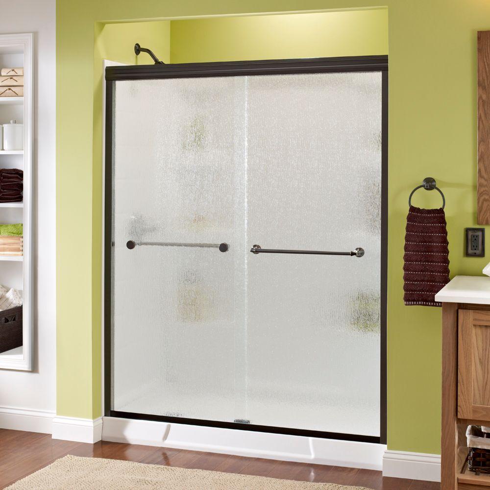 Delta Mandara 60 In X 70 In Semi Frameless Traditional Sliding