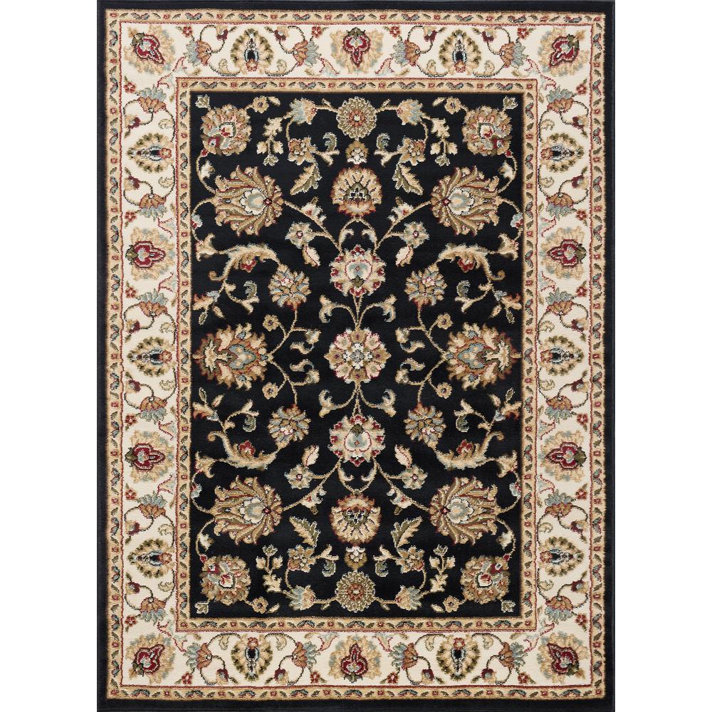 Tayse Rugs Hampton Traditional Black 9 Ft X 13 Area Rug