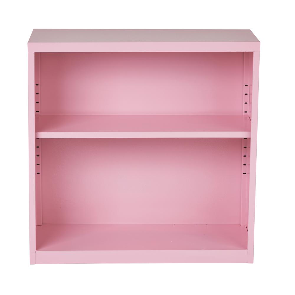 Osp Home Furnishings Metal Bookcase In Pink Hpbc261 The Depot Osp Home Furnishings Metal Bookcase In Pink