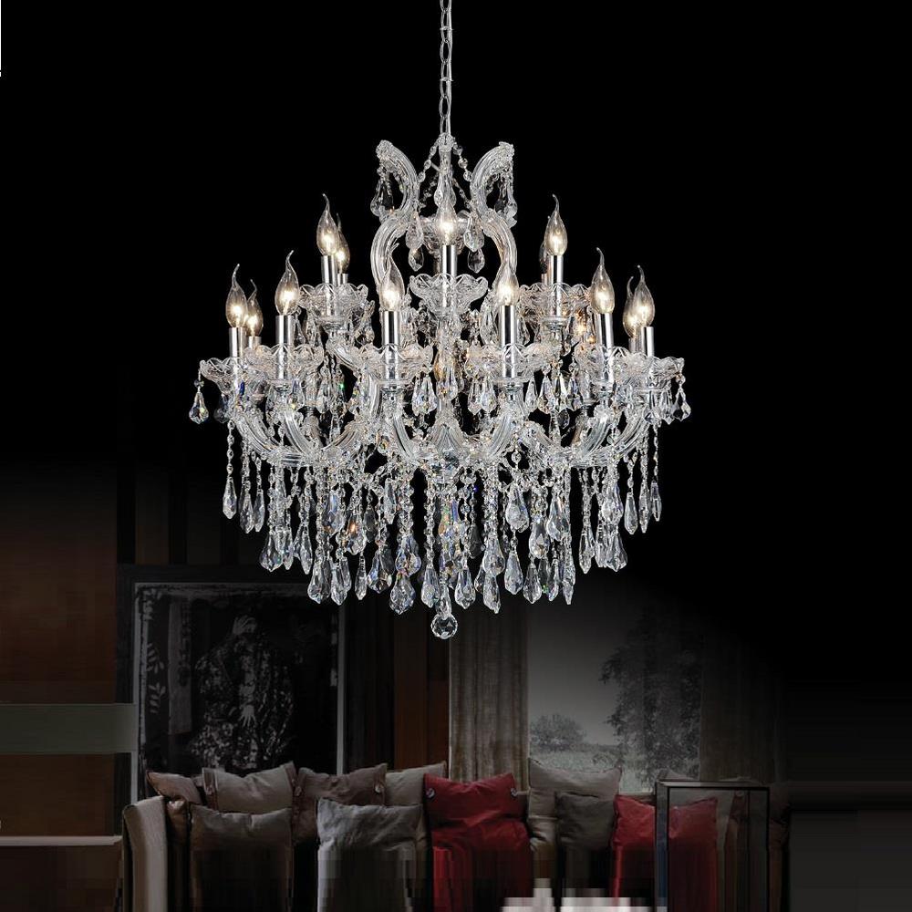 Cwi Lighting Maria Theresa 19 Light Chrome Chandelier 8318p30c Cwi Lighting Maria Theresa 19 Light Chrome Chandelier
