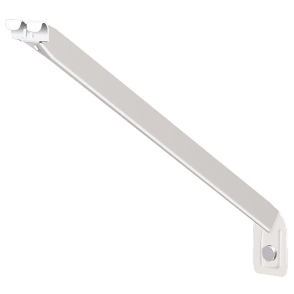 ClosetMaid ShelfTrack 84 in. x 1 in. White Standard2812 The Home Depot