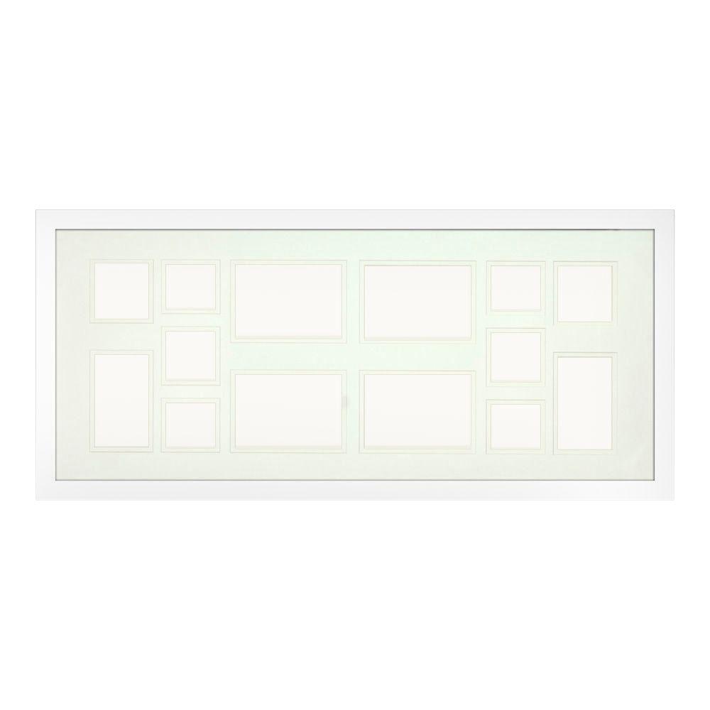 PTM Images 14Opening Holds Multiple Photos Matted White Photo Collage
