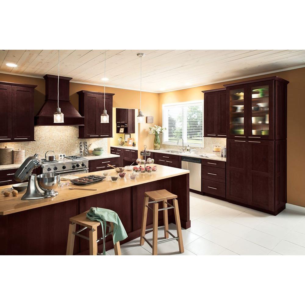 American Woodmark 14 9 16x14 1 2 In Reading Cherry Cabinet Door