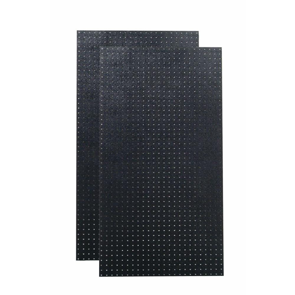 DuraBoard 24 in. H x 48 in. W (2) Black Polyethylene Matte Front