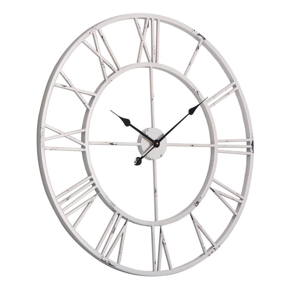 Utopia Alley Oversized Roman Round Wall Clock White 27 Cl42ww The Home Depot - Oversized White Wall Clock Utopia Alley Oversized Roman Round Wall Clock White 27 Cl42ww The Home Depot - Oversized White Wall Clock