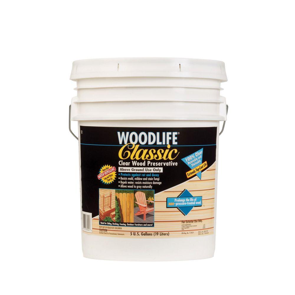 Wolman 5 gal. Classic Clear Above Ground Wood Preservative78904 The