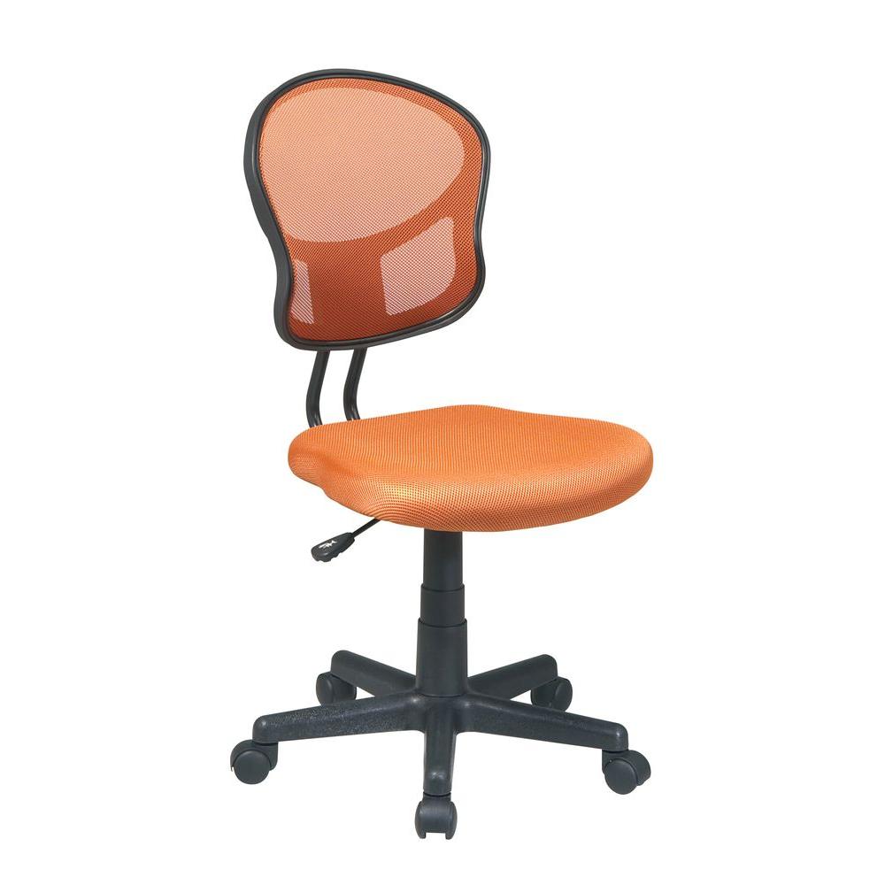 Ospdesigns Orange Office Chair Em39800 18 The Home Depot Ospdesigns Orange Office Chair