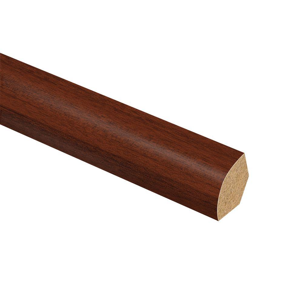 Zamma Brazilian Cherry 5/8 in. Thick x 3/4 in. Wide x 94 in. Length Laminate Quarter Round
