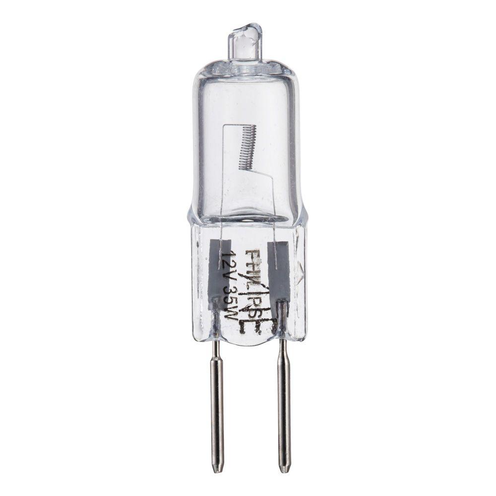 T4 Landscaping Light Bulbs The Home Depot 35 Watt T4 Halogen Mini Bi Pin Gy6 Base 12 Volt
