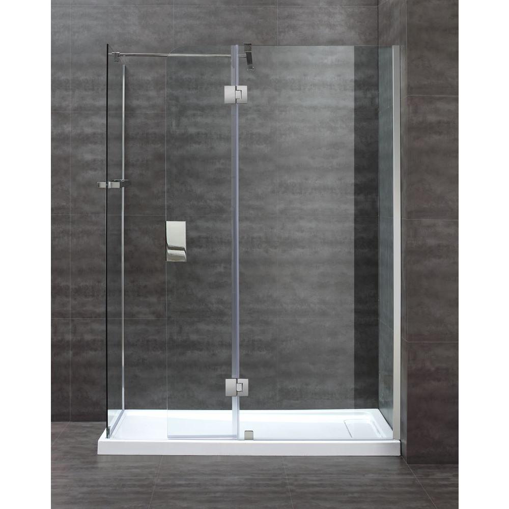 OVE Decors Nevis 32 in. x 60 in. x 81.5 in. Walk-In Shower Kit with Reversible Drain in White 