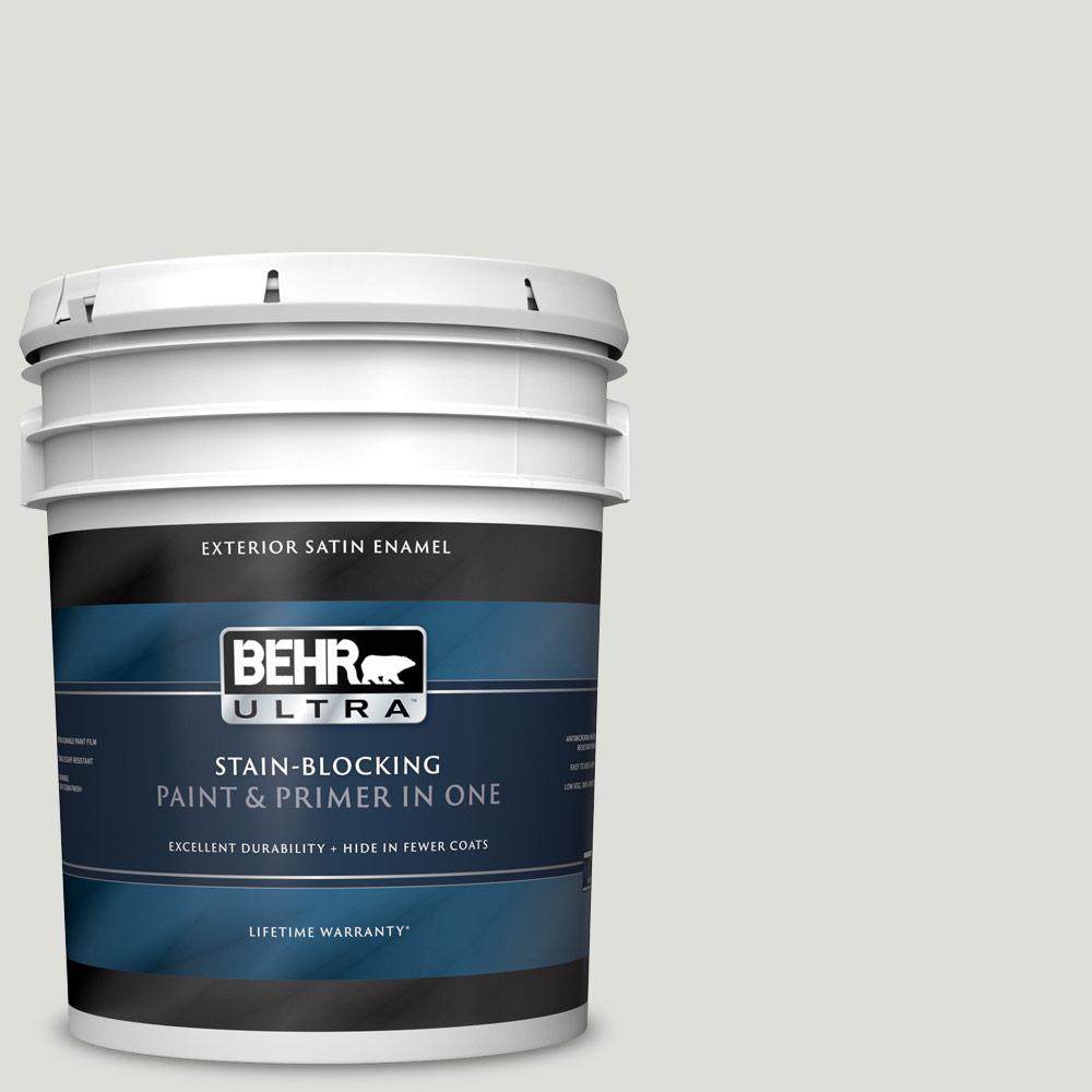 BEHR ULTRA 5 gal. MQ323 Statuesque Satin Enamel Exterior Paint and