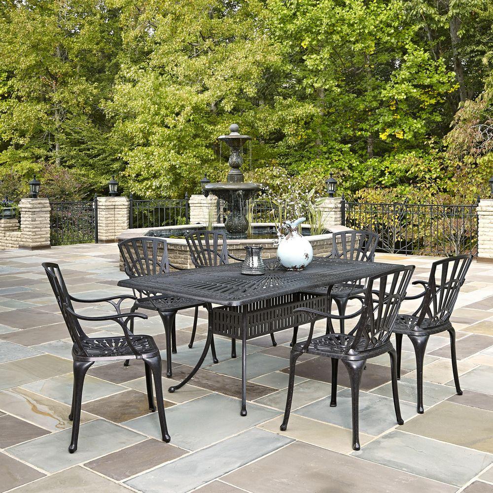 Homestyles Largo 7 Piece Outdoor Patio Dining Set 5560 378 The