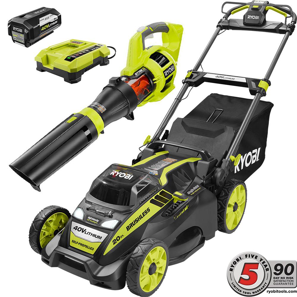 Ryobi 40-Volt Cordless Lithium-Ion Self-Propelled Mower