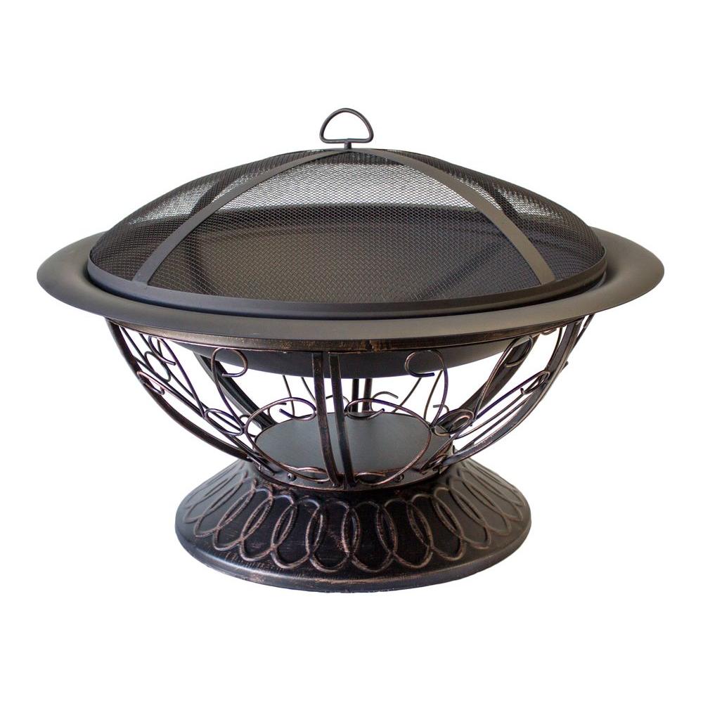 Outdoor 30/" Stainless Steel Urn Fire Pit Backyard Patio Deck Heater Bowl New