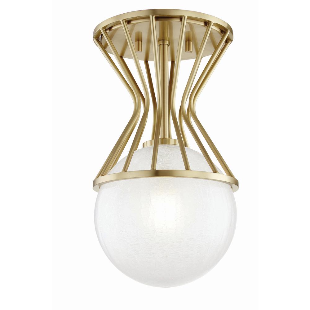 Gold Flush Mount Lights Lighting The Home Depot Petra 1 Light
